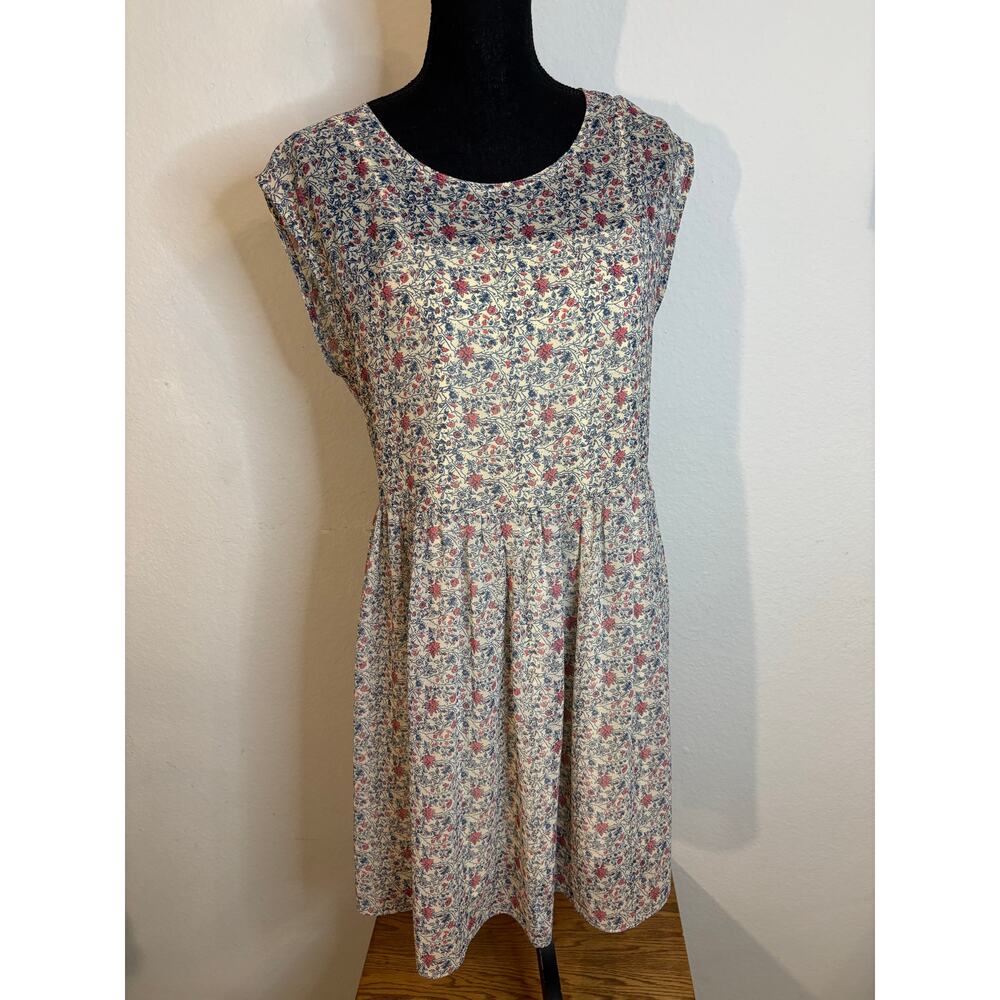 🌟MADEWELL Sz M Sharon Tie-Back Minidress in "Shadow Petal" Floral Print